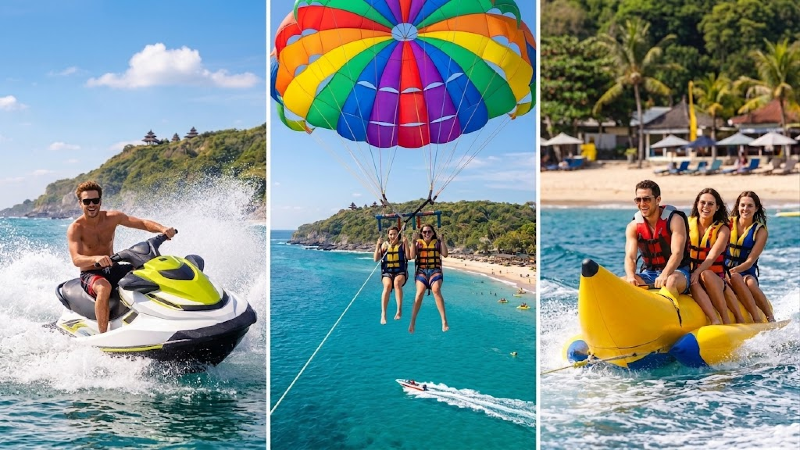 Bali Watersport Fun: Jetski + Parasailing + Banana Boat
