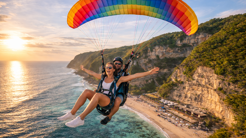 Bali Sky Adventure: Paragliding & Sunset